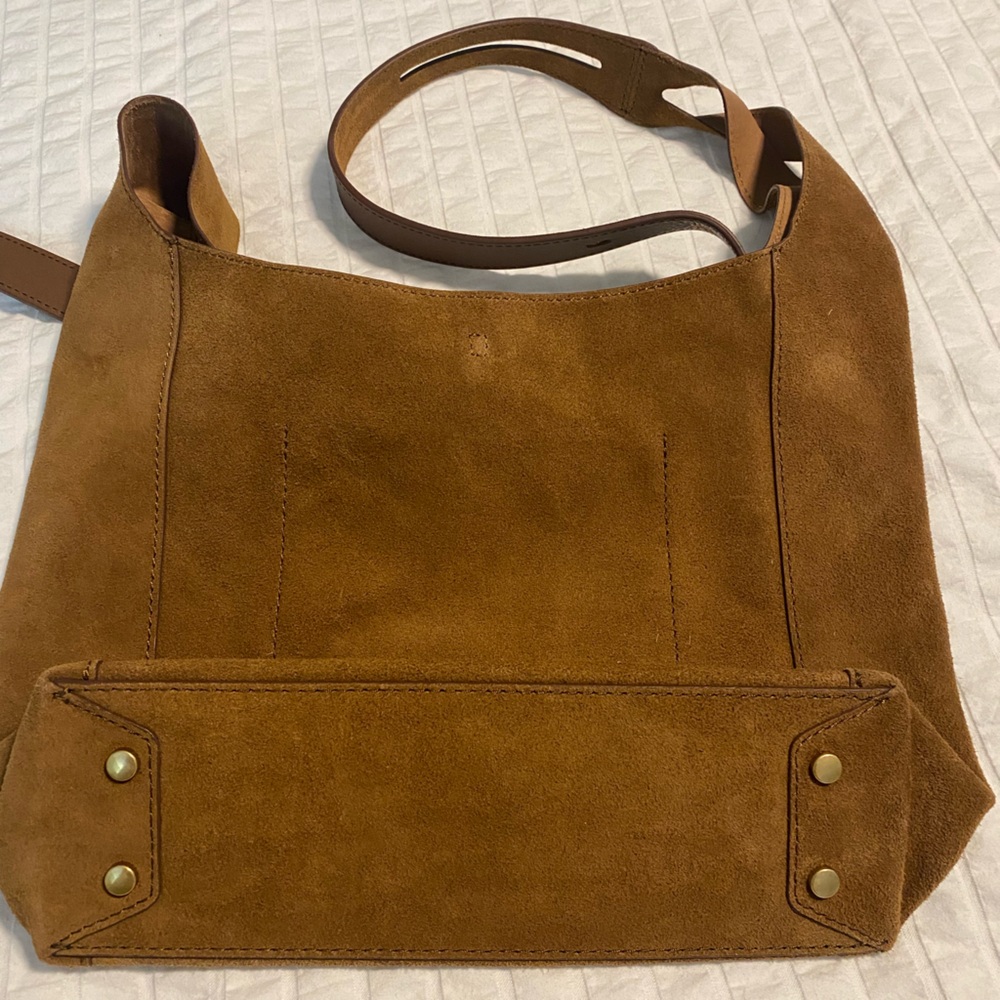 rag & bone Suede Hobo Shoulder Bag in Cognac Brown - Picture 6 of 9